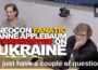 Neocon fanatic Anne Applebaum confronted on Ukraine