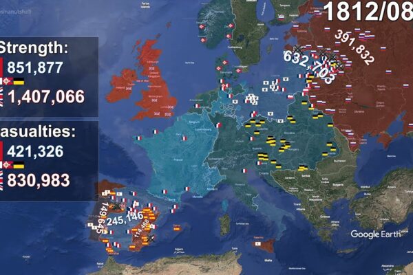 Napoleonic Wars with units using Google Earth