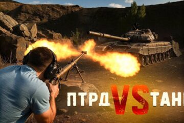 Old Soviet rifle 14.5 callibre vs modern tank.