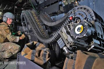 AC-130J Ghostrider Gunship in Action – Firing All Its Cannons