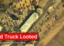 US Military Drone Observes Aid Truck Looted by Hamas in Gaza