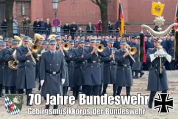 Regimentsgruß (Marsch) Parade 70 Jahre Bundeswehr – Gebirgsmusikkorps der Bundeswehr