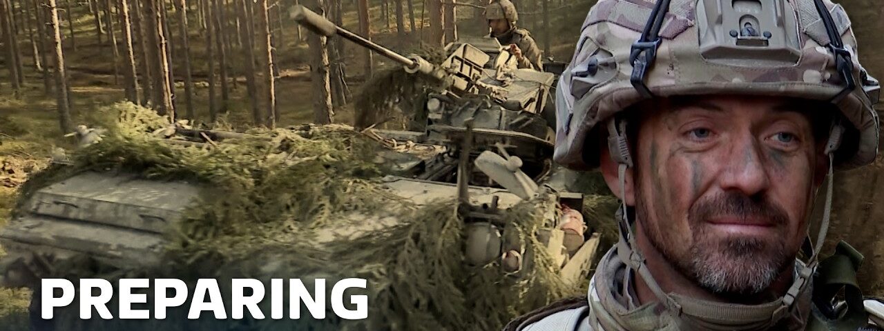 The British troops preparing for war on the Russian border | ITV News