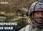 The British troops preparing for war on the Russian border | ITV News
