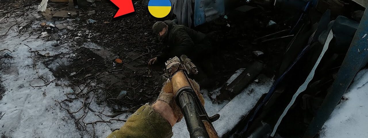 Russian Engineers Attack Ukrainian Trenches on the Western Front — Helmet Cam Combat