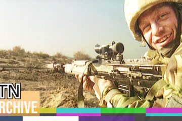 Desert Storm Footage | British Army Prepare for Trench Warfare with Iraqi Troops (1991)