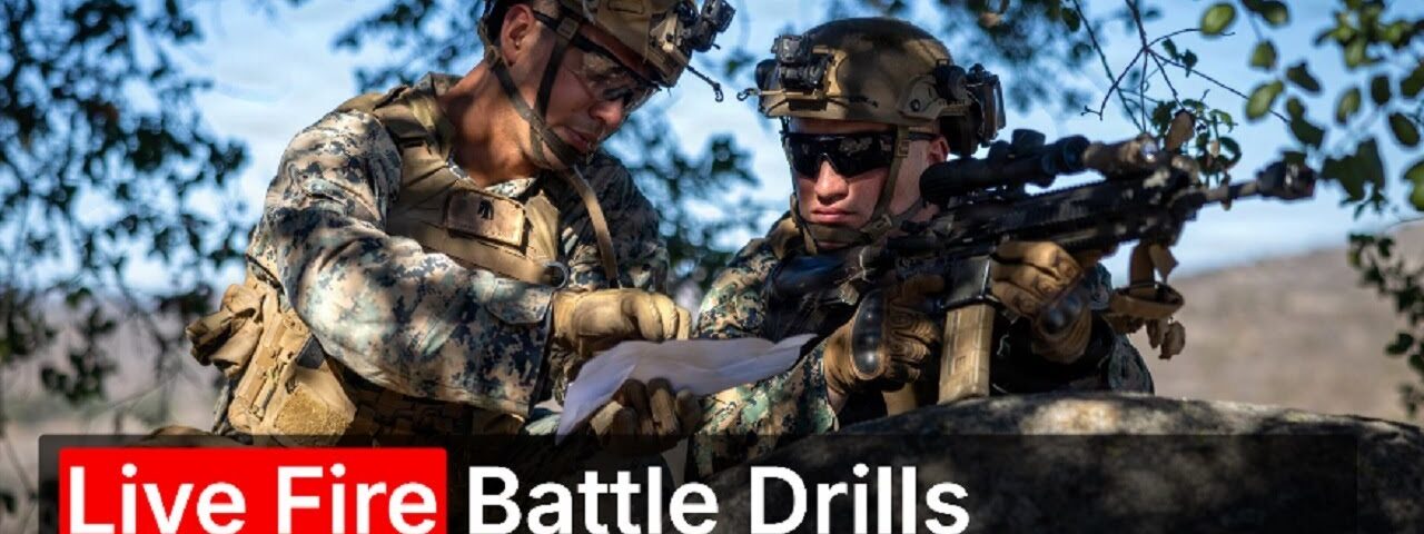 U.S. Marines Conduct • Live Fire • Battle Drills