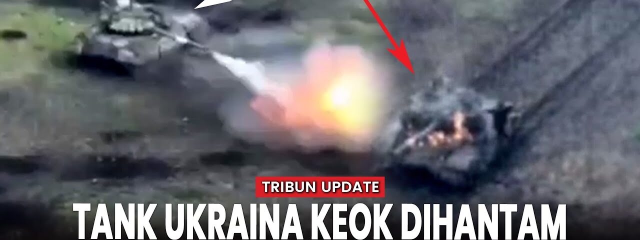 Moments of Fierce Duel Between Russian and Ukrainian Tanks on the Front Line