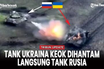 Moments of Fierce Duel Between Russian and Ukrainian Tanks on the Front Line
