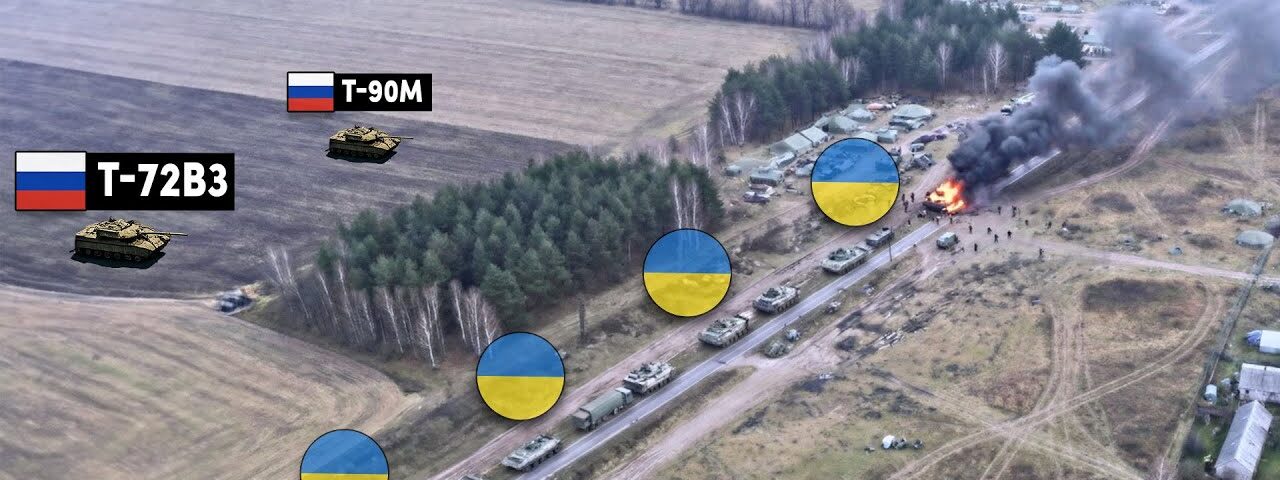 Ukraine’s Convoy Entered the Canyon — Russian Tanks Opened Fire Instantly