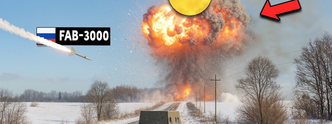 Unexpected Strike: Russian FAB-3000 Destroys NATO’s Secret Ammunition Depot in Ukraine!